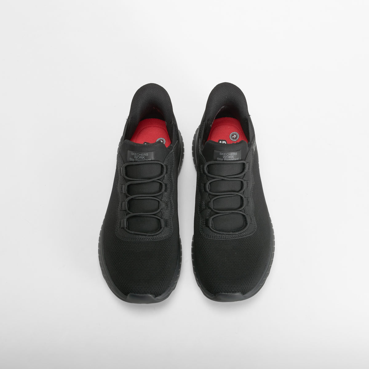 Zapatilla slip ins work squad negra SKECHERS