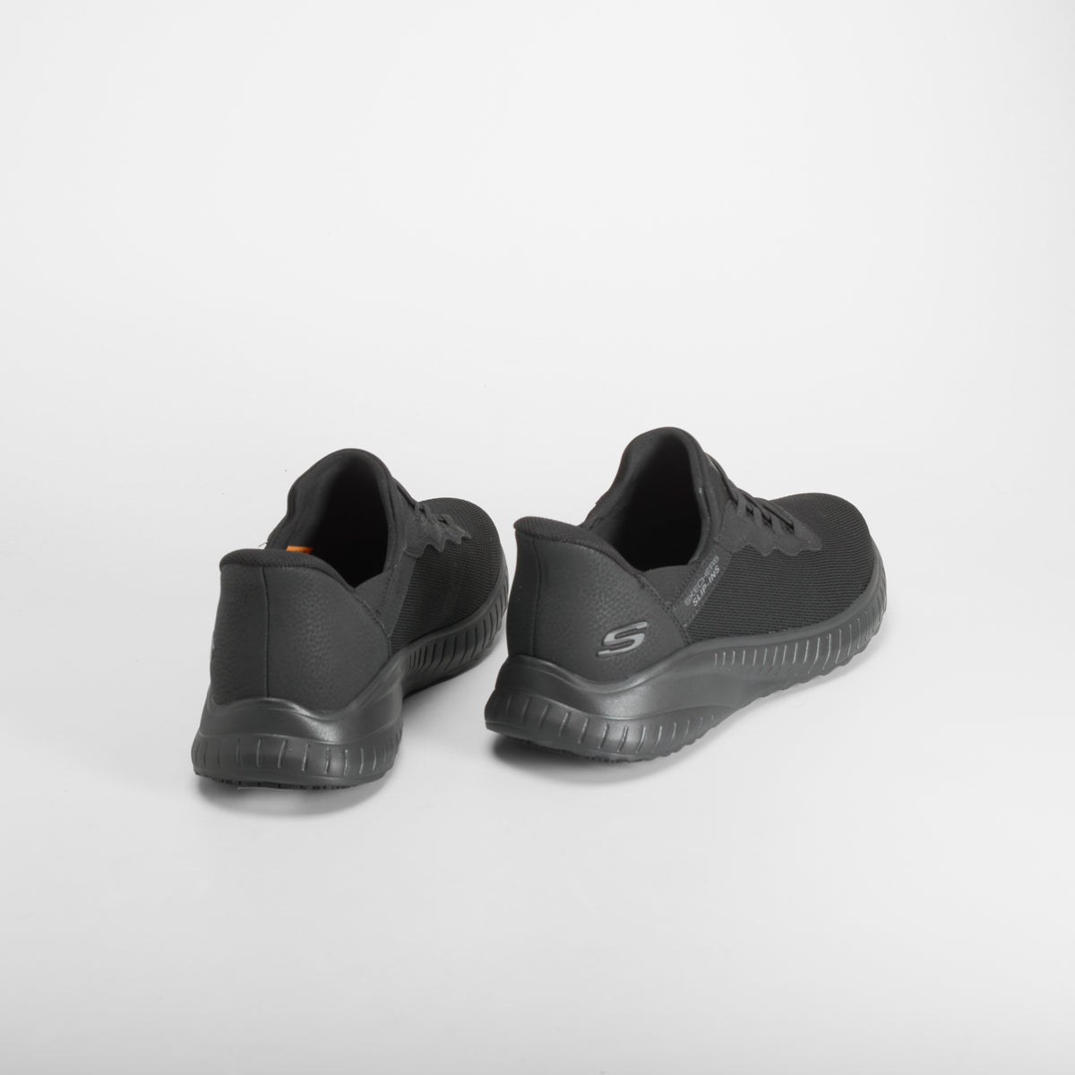 Zapatilla slip ins work squad negra SKECHERS