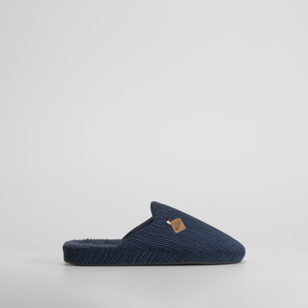 Zapatilla de casa destalonada azul BEPPI
