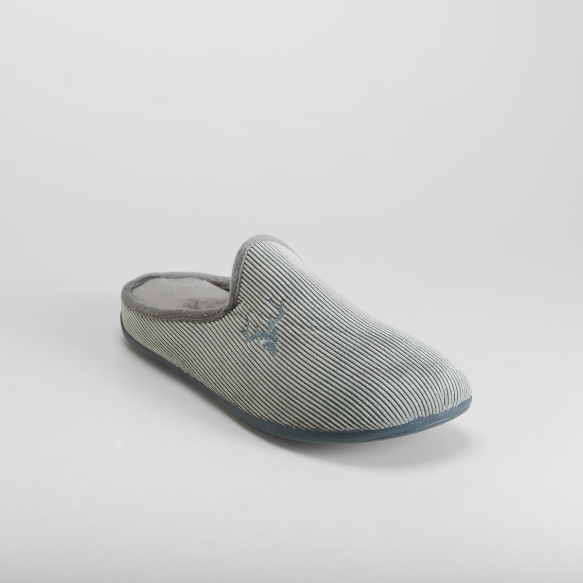 Zapatilla de casa efecto pana gris COMFEET