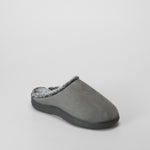 Zapatilla de casa microfibra pelo gris OLYNE