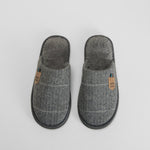 Zapatilla de casa espiga gris OLYNE