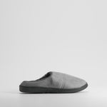 Zapatilla de casa pespuntes gris OLYNE