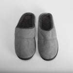 Zapatilla de casa pespuntes gris OLYNE