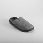 Zapatilla de casa pespuntes gris OLYNE
