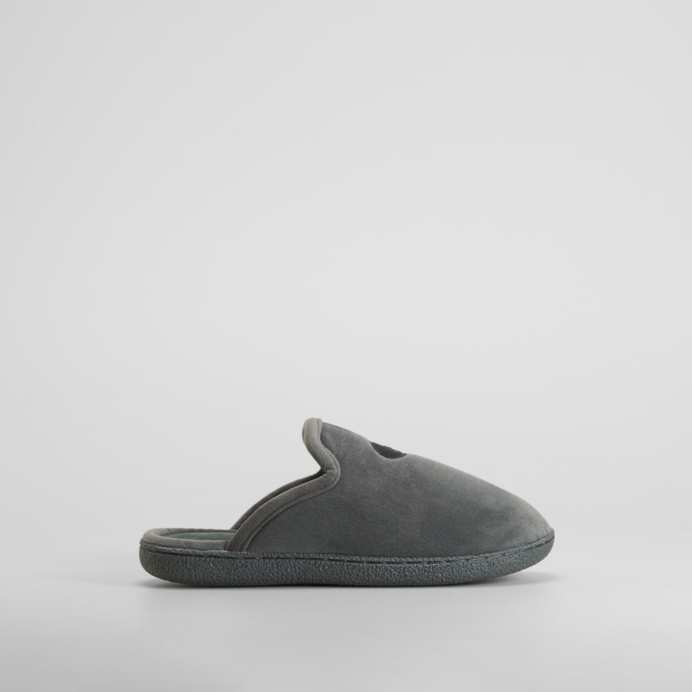 Zapatilla de casa destalonada abierta gris OLYNE