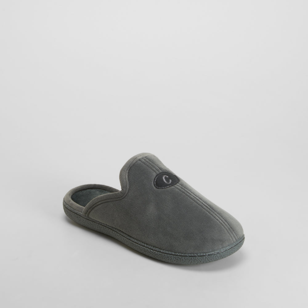 Zapatilla de casa destalonada abierta gris OLYNE