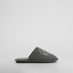 Zapatilla de casa bordado gris OLYNE
