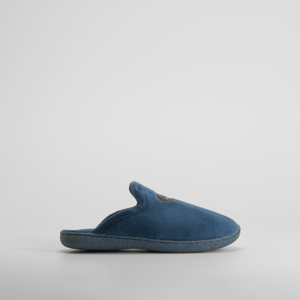 Zapatilla de casa destalonada azul OLYNE