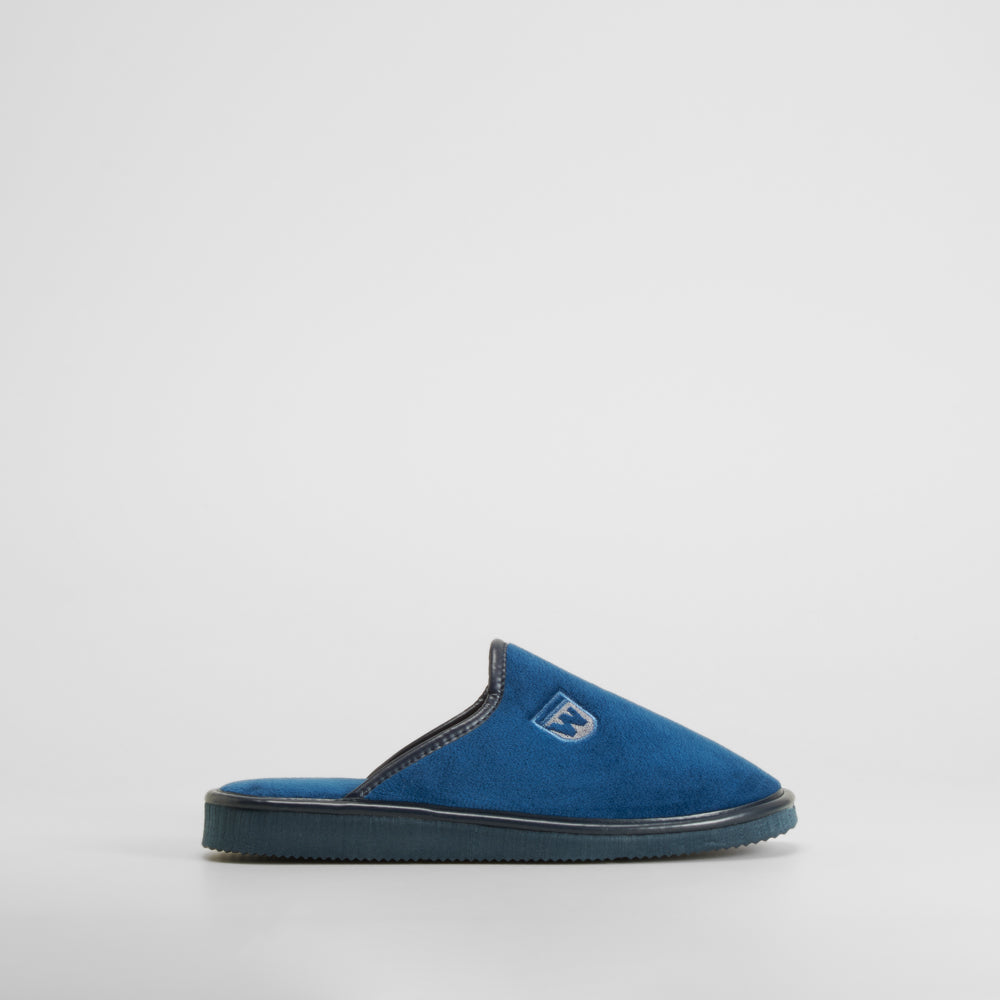 Zapatilla de casa lisa azul OLYNE
