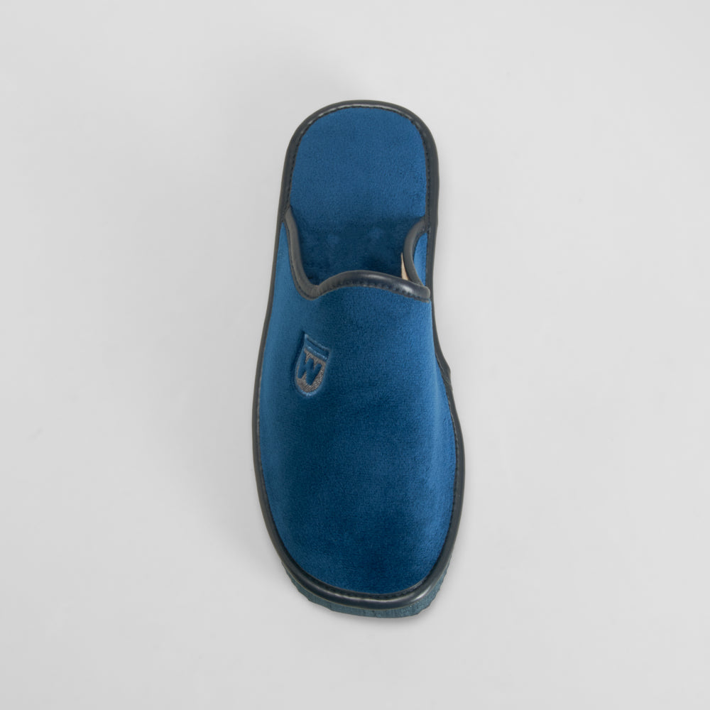 Zapatilla de casa lisa azul OLYNE