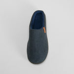 Zapatilla de casa textura azul OLYNE