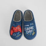 Zapatilla de casa dibujos Game Day azul OLYNE