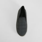 Zapatilla de casa cuadros gris OLYNE