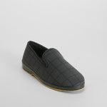 Zapatilla de casa cuadros gris OLYNE
