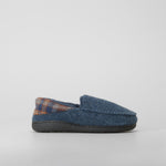 Zapatilla de casa cerrada forro azul OLYNE