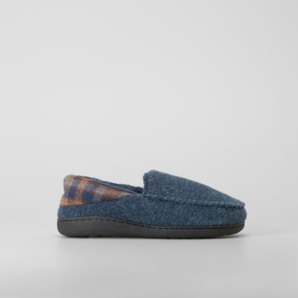 Zapatilla de casa cerrada forro azul OLYNE