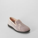 Zapatilla de casa cerrada bordado gris COMFEET