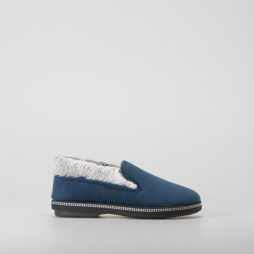 Zapatilla de casa pelo azul COMFEET