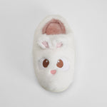 Zapatilla de casa semiabierta conejo blanca OLYNE