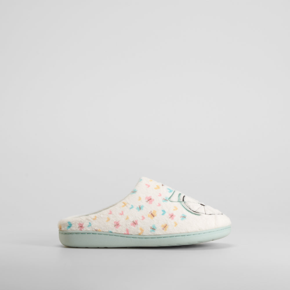 Zapatilla de casa bicicleta blanco OLYNE