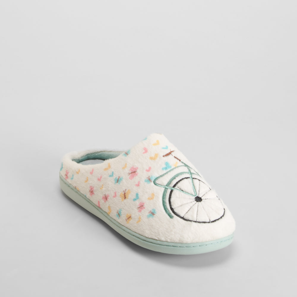 Zapatilla de casa bicicleta blanco OLYNE