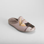 Zapatilla de casa bruja y gato beige OLYNE