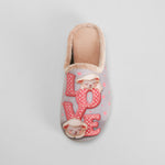 Zapatilla de casa estampado ovejitas gris OLYNE