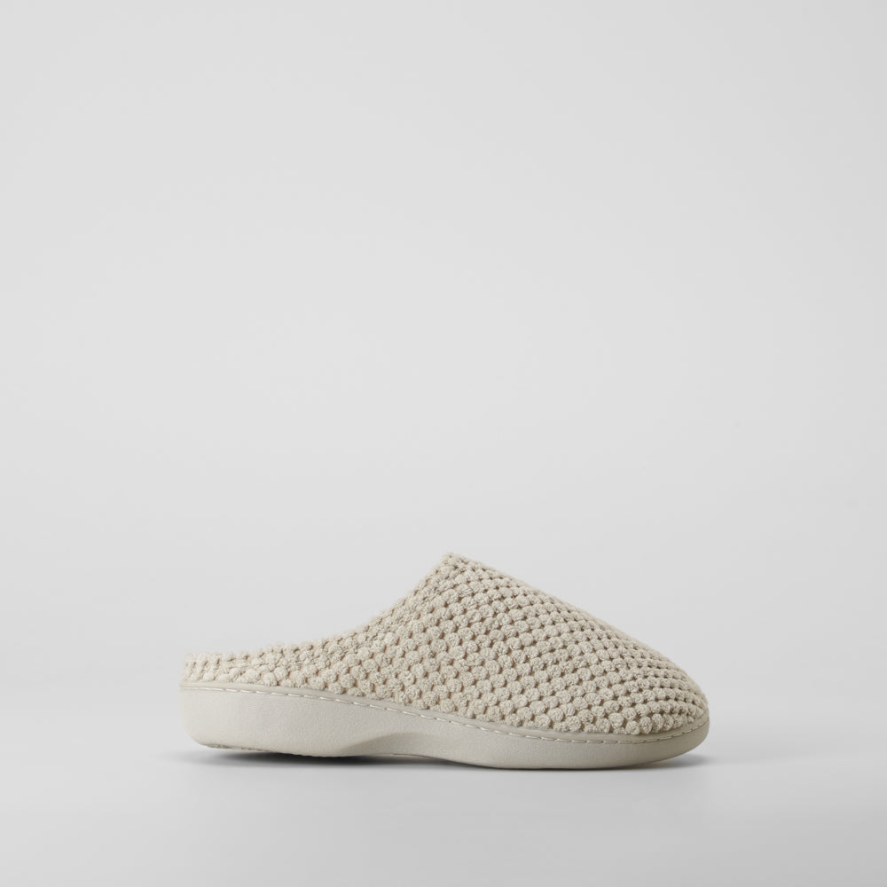 Zapatilla de casa textura gris OLYNE