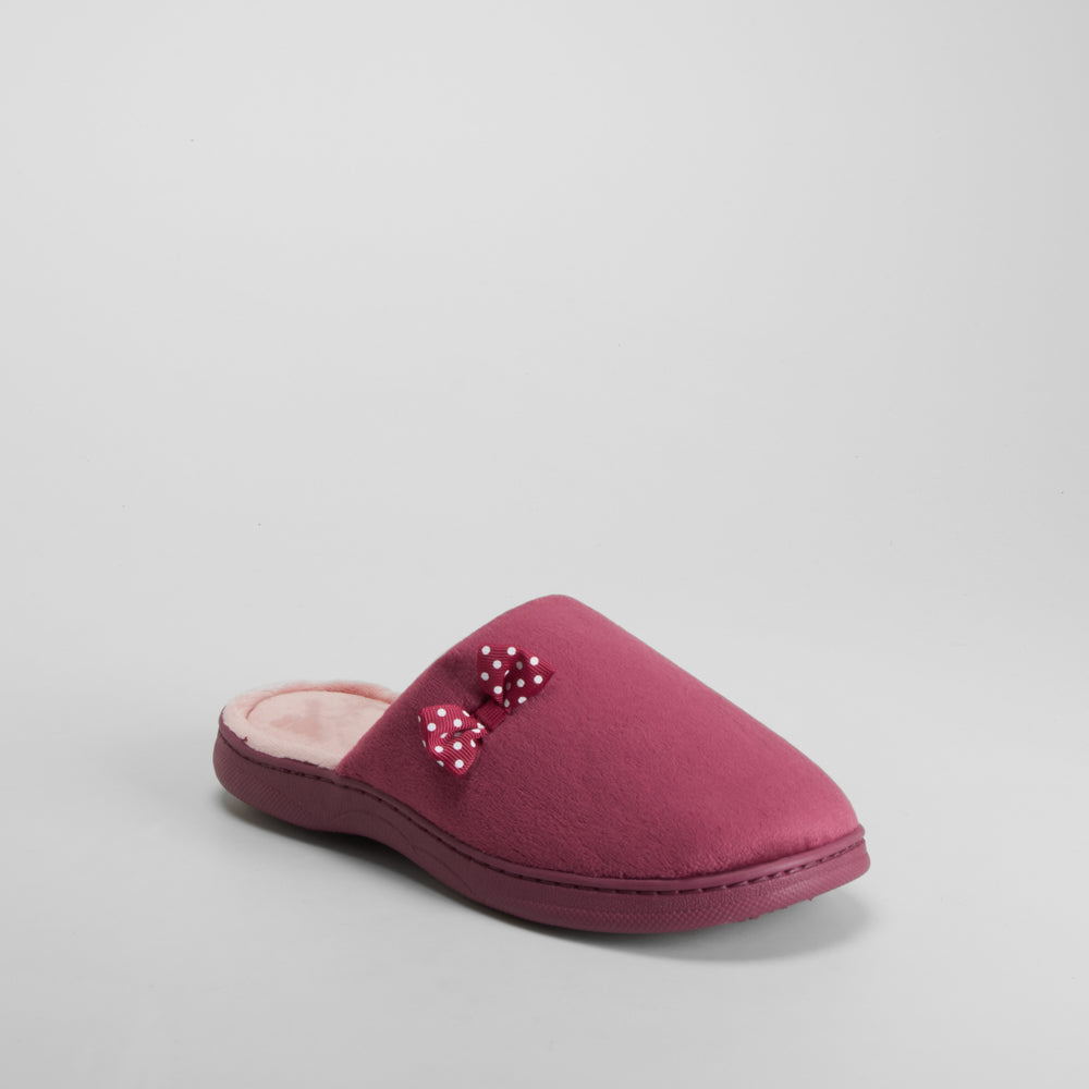 Zapatilla de casa lazo roja OLYNE