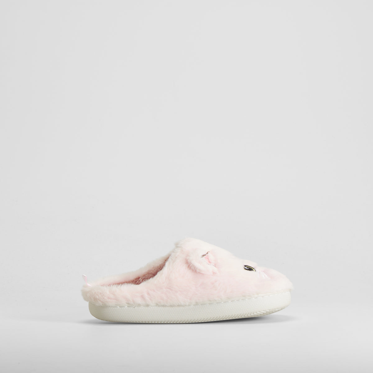 Zapatilla de casa abierta gato rosa OLYNE