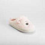 Zapatilla de casa abierta gato rosa OLYNE