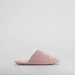 Zapatilla de casa oso bordado rosa OLYNE