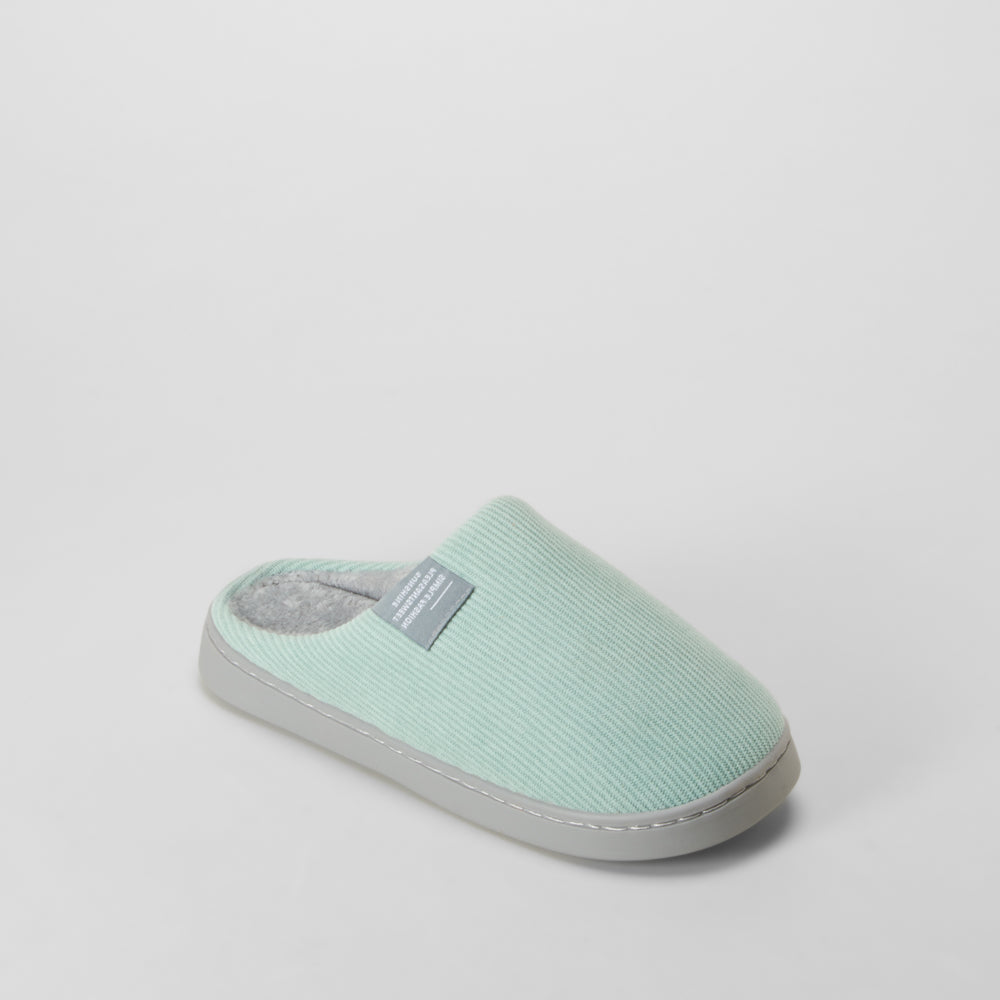 Zapatilla de casa abierta verde OLYNE