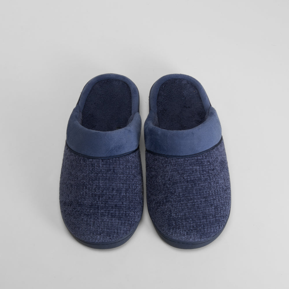 Zapatilla de casa mule azul OLYNE