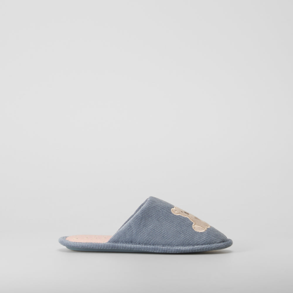 Zapatilla casa chinela osito azul OLYNE