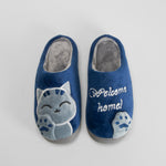 Zapatilla de casa gato azul OLYNE
