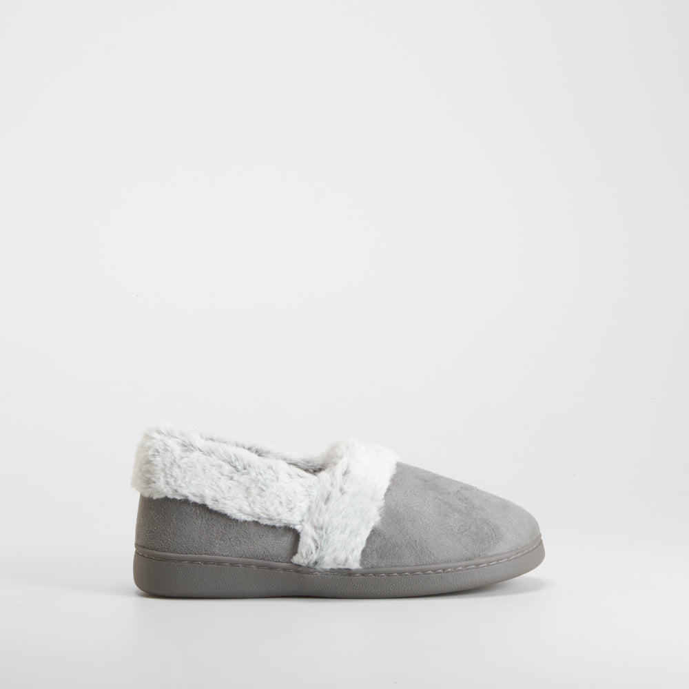 Zapatilla de casa pelo gris OLYNE