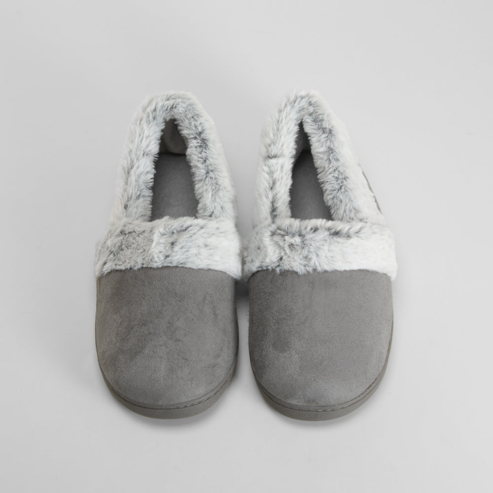 Zapatilla de casa pelo gris OLYNE