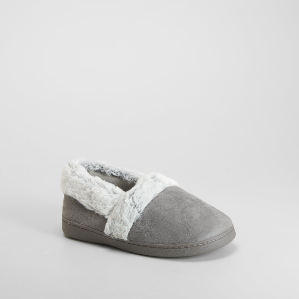 Zapatilla de casa pelo gris OLYNE