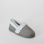 Zapatilla casa forro cálido gris OLYNE