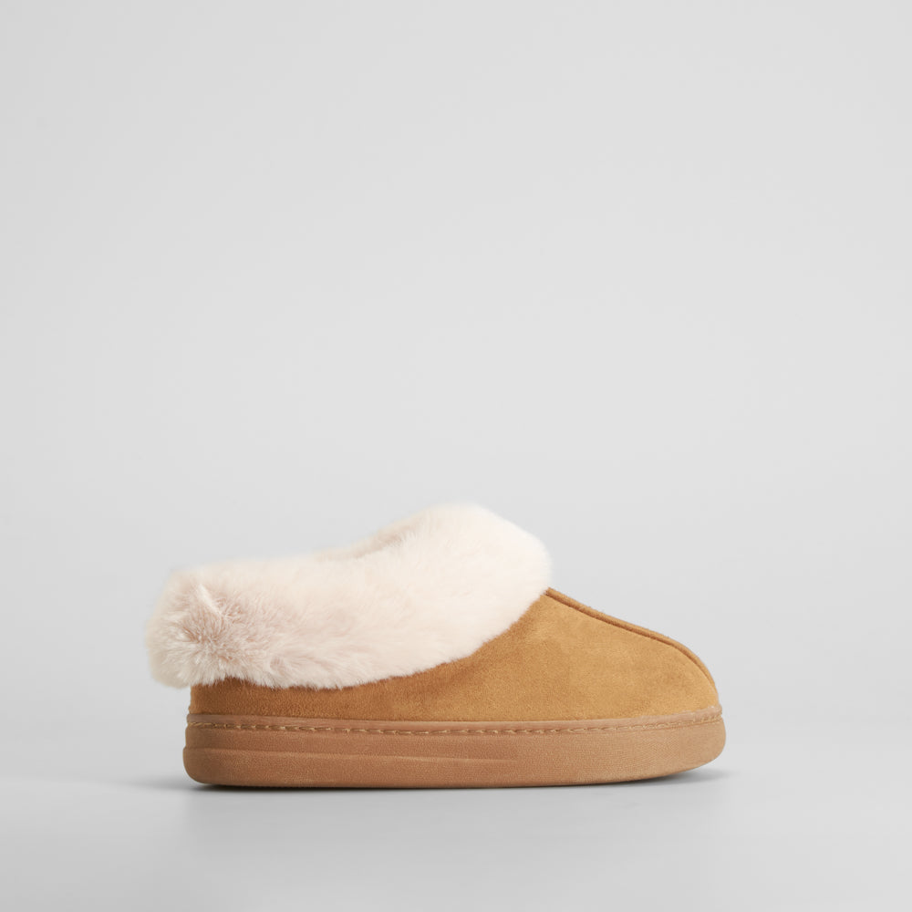 Zapatilla de casa forro pelo marrón OLYNE