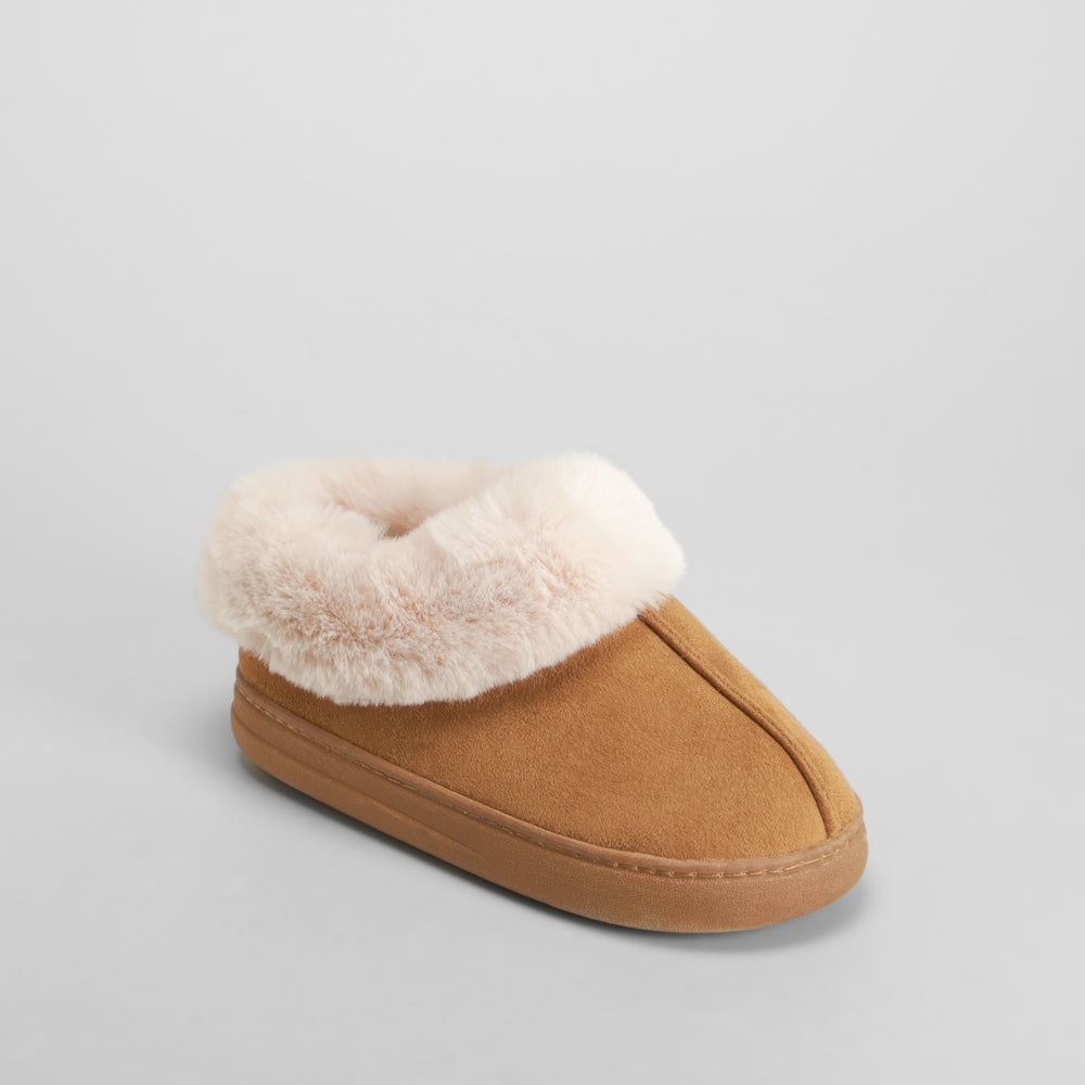 Zapatilla de casa forro pelo marrón OLYNE