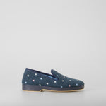 Zapatilla de casa fieltro estrellas azul OLYNE