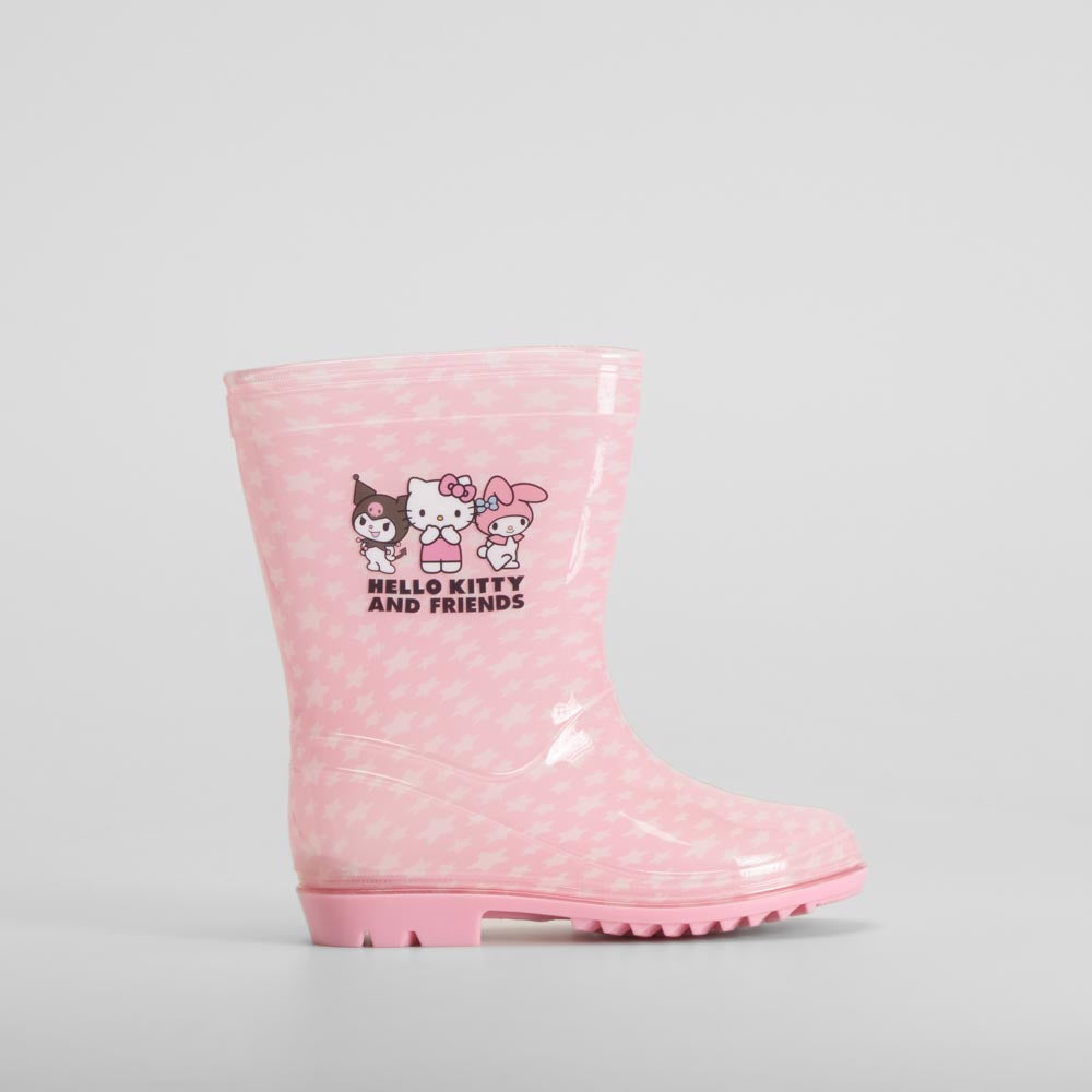 Bota agua goma rosa HELLO KITTY
