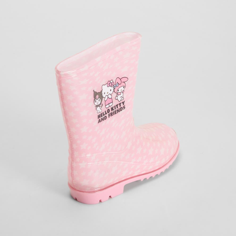 Bota agua goma rosa HELLO KITTY