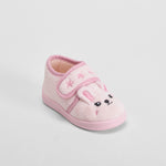 Zapatilla de casa conejo bebé rosa OLYNE
