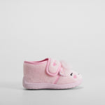 Zapatilla de casa detalles decorativos rosa OLYNE