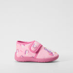 Zapatilla de casa velcro unicornio rosa OLYNE