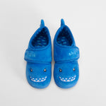 Zapatilla de casa cierre velcro bebé azul OLYNE